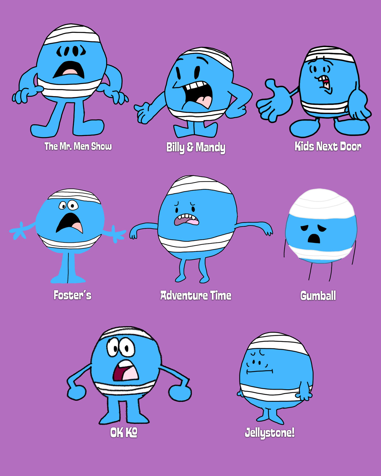 Mr. Bump style swaps by SwagKirbyArt on DeviantArt