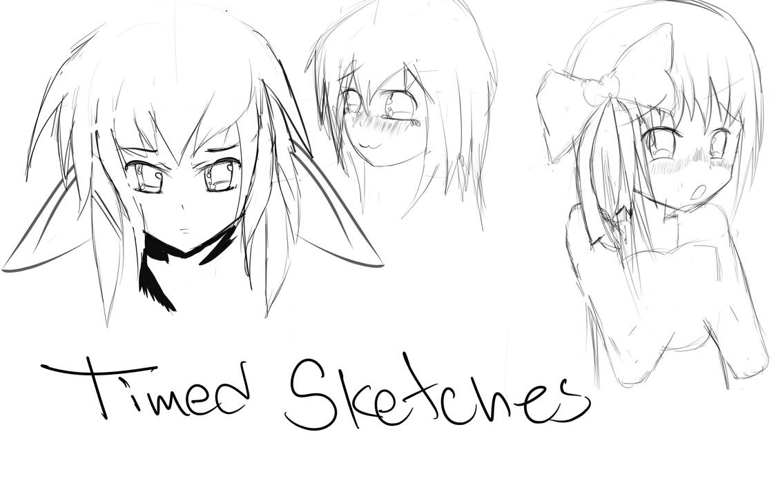 Timed Drawing Examples timed sketches by D3VE on DeviantArt