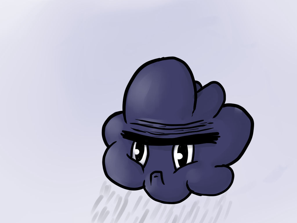 Grumpy Cloud Drawing Grumpy Cloud by JohnNuke on DeviantArt