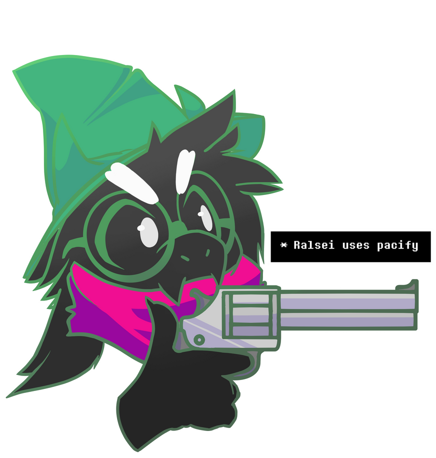 Ralsei uses pacify (Deltarune) by DoughTea