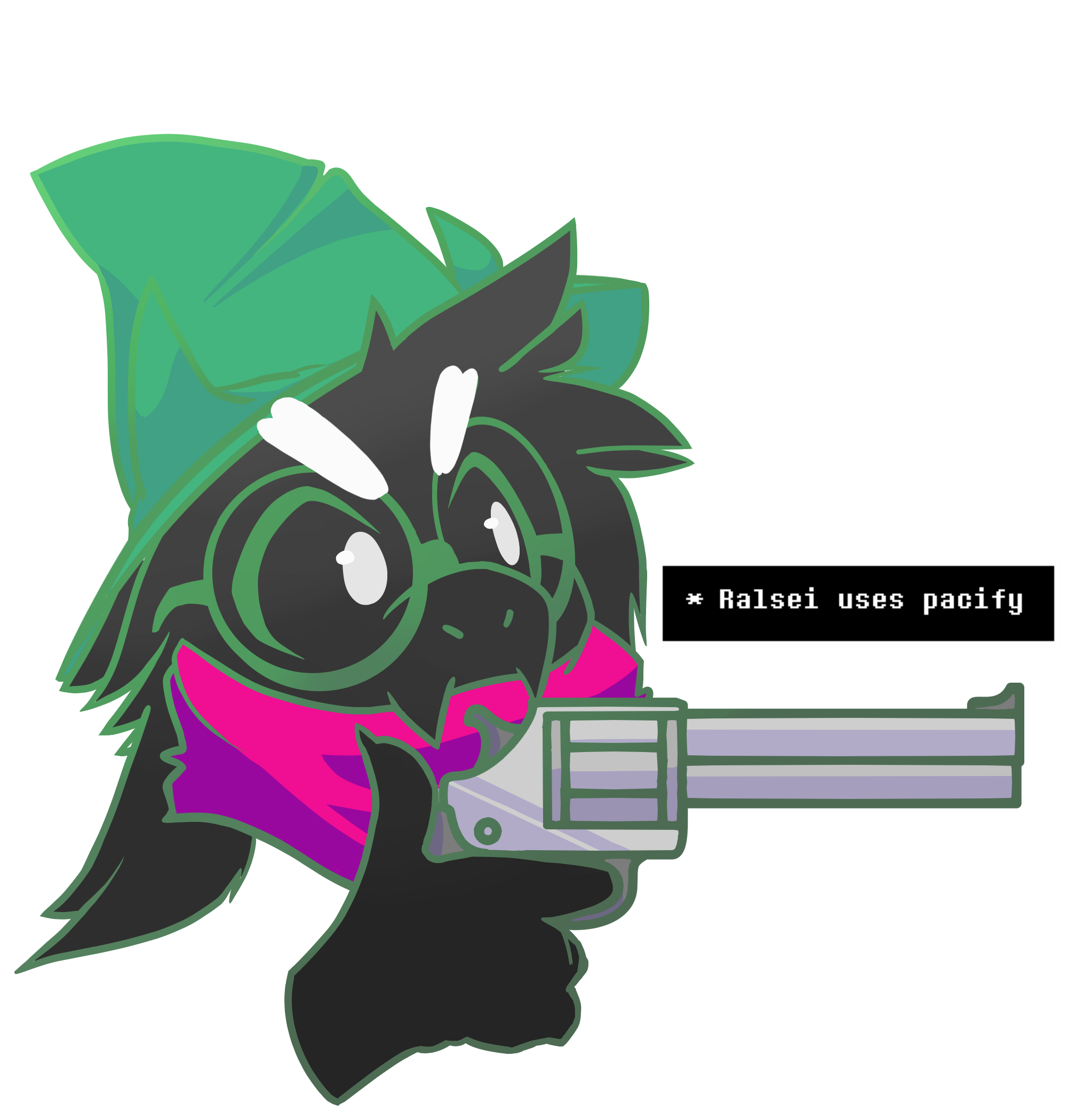 Ralsei uses pacify (Deltarune) by DoughTea