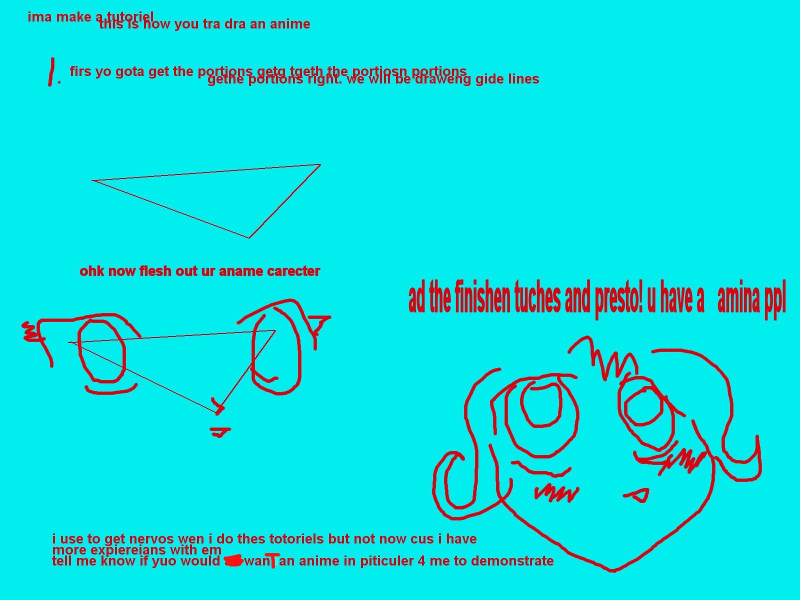 how to draw a aname