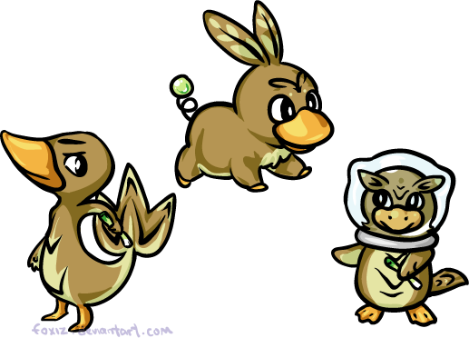 Speculative Fan Art of the Fifth Generation Starters 