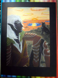 finished Drizzt by PurplePastelChalk