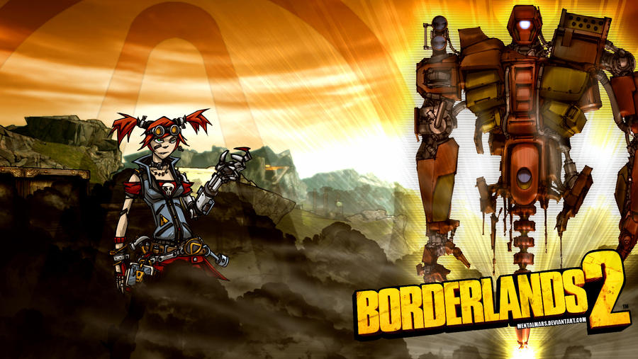 Borderlands 2 Wallpaper - Mecromancer Orange