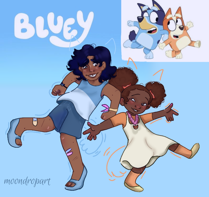 Bluey Adventure Deviantart BLUEY! by moondropart on DeviantArt