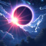 Create a pic of solar eclipse