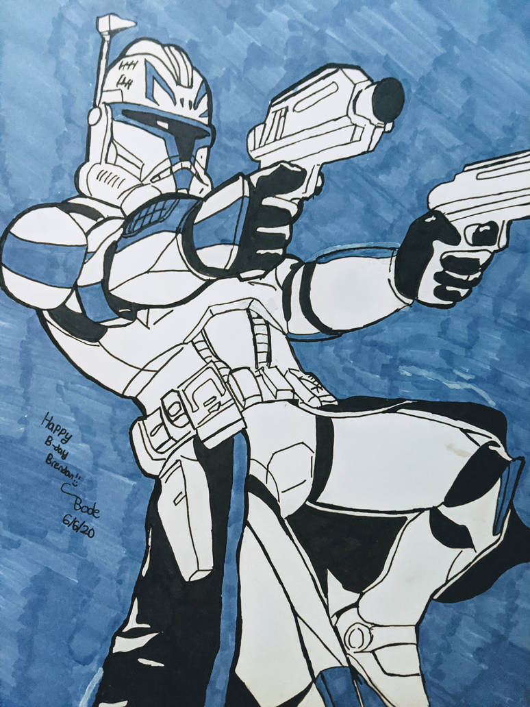 Cap Rex Scetch Captain Rex Copic Art by BodeInks on DeviantArt