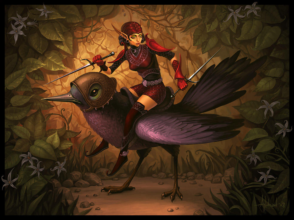 Bird Rider by Andead on DeviantArt