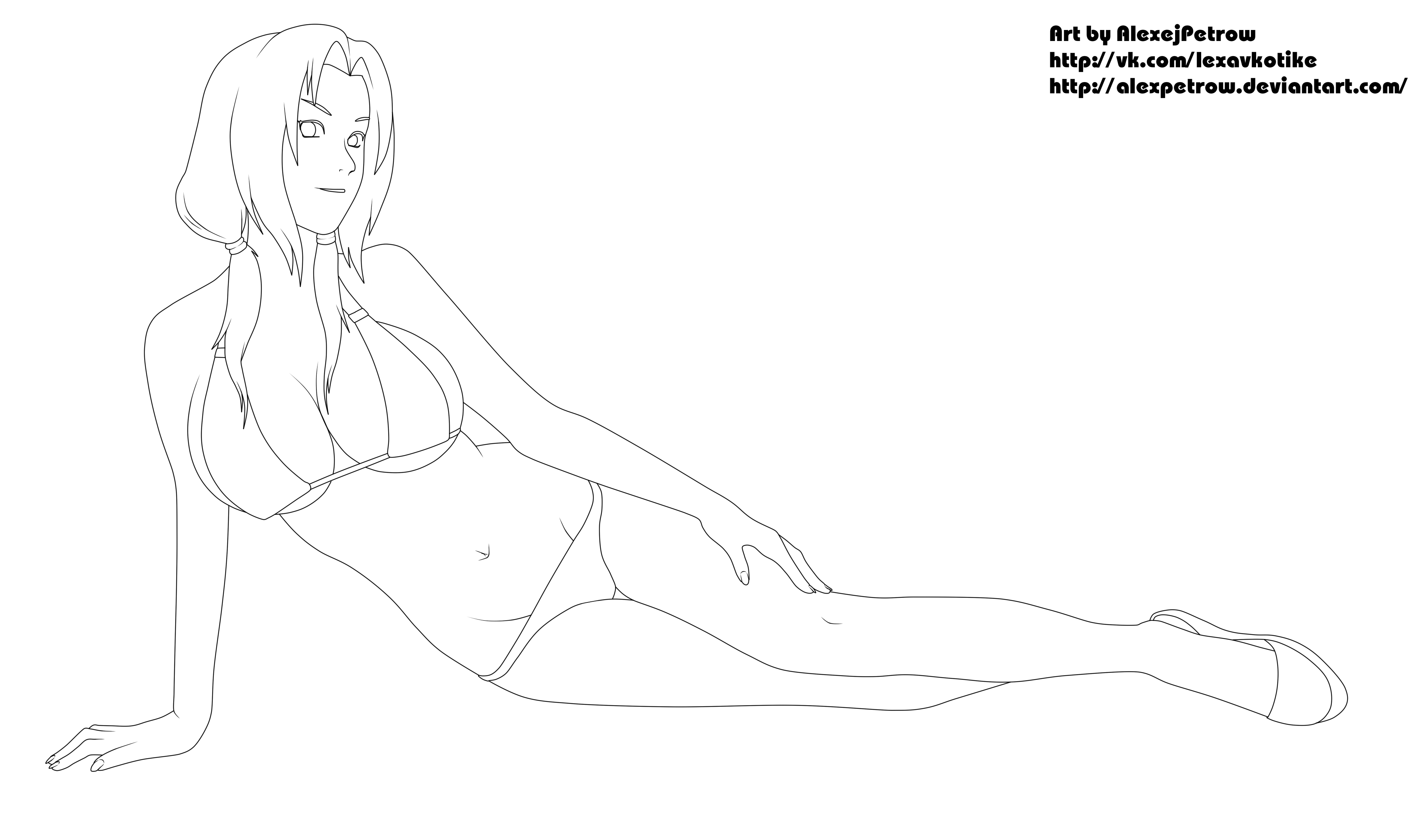 Tsunade Senju (LineArt)