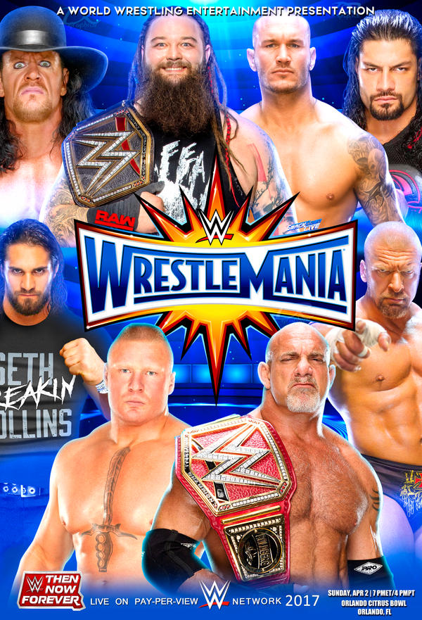 WWE Wrestlemania 2017 Poster