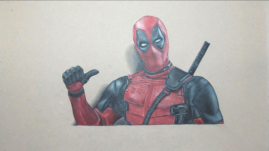 Deadpool - drawing, final result by draw2night on DeviantArt