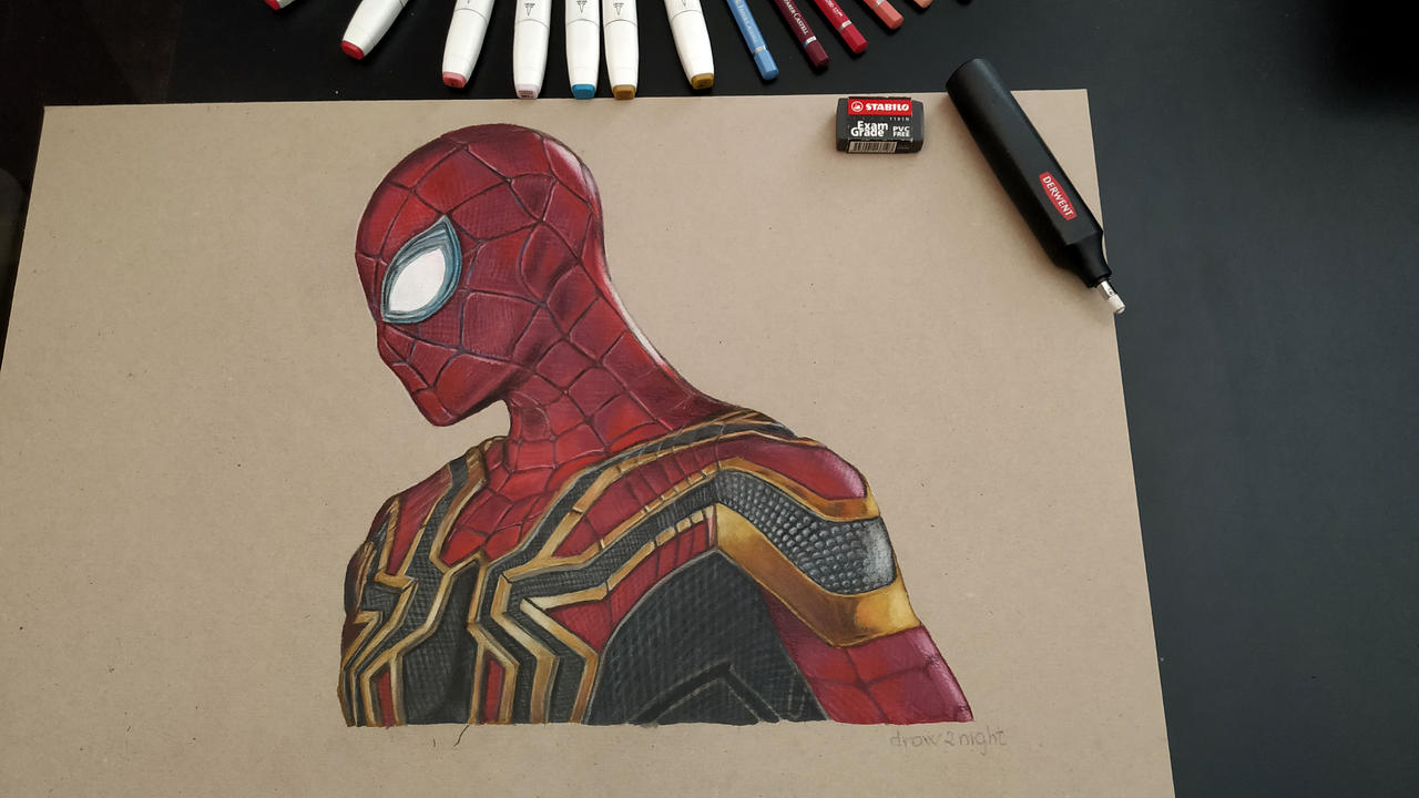 Spider-Man PS4 drawing by draw2night on DeviantArt