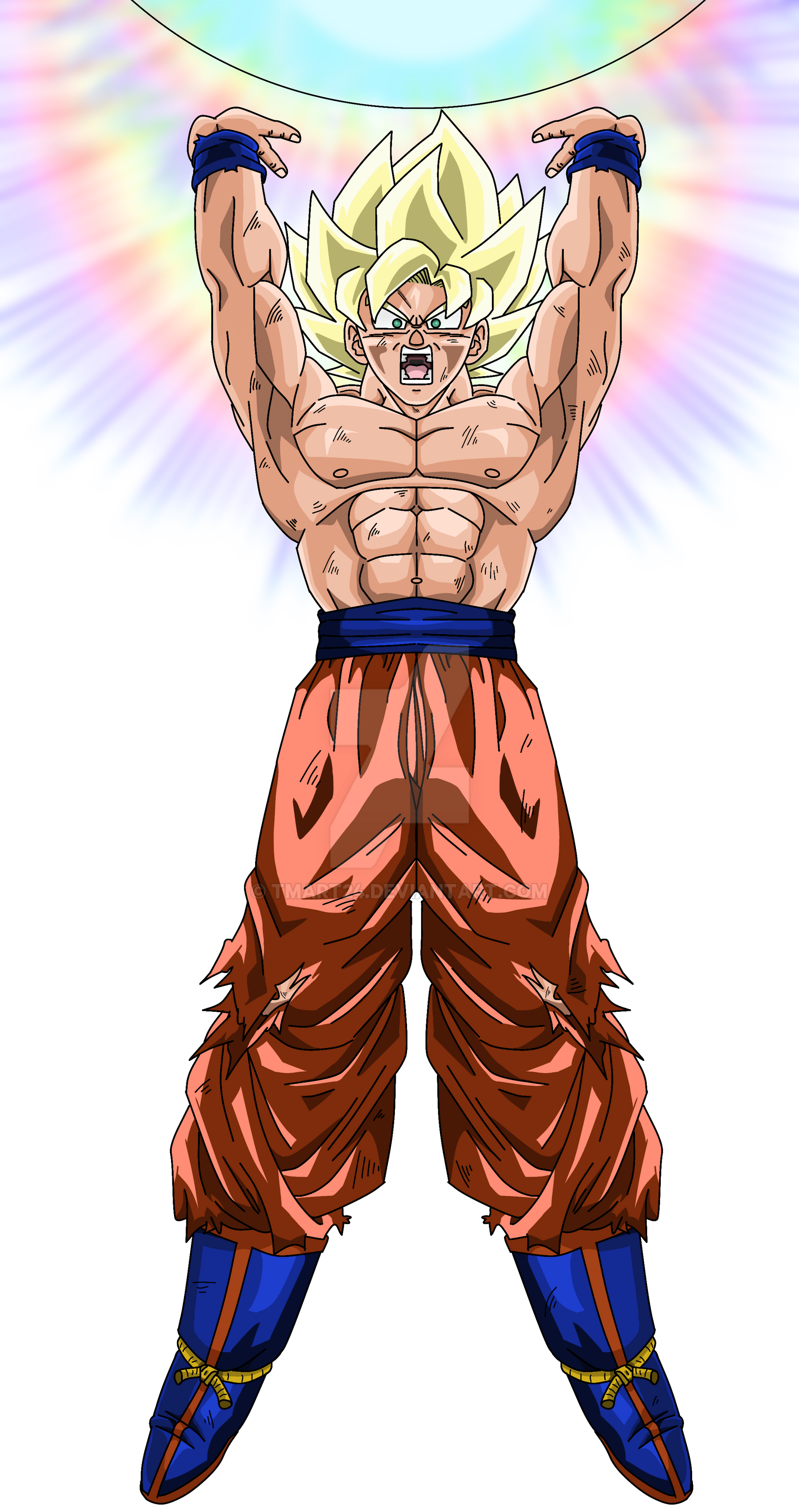 Super Saiyan God Super Saiyan Goku by spriteman1000 on DeviantArt
