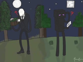 Slenderman and Enderman