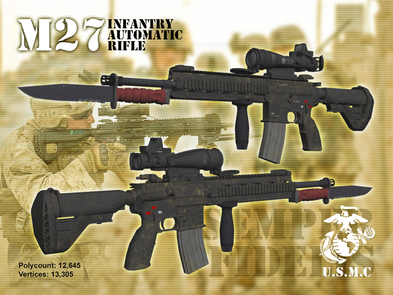 USMC M27 Infantry Automatic Rifle by moknin on DeviantArt