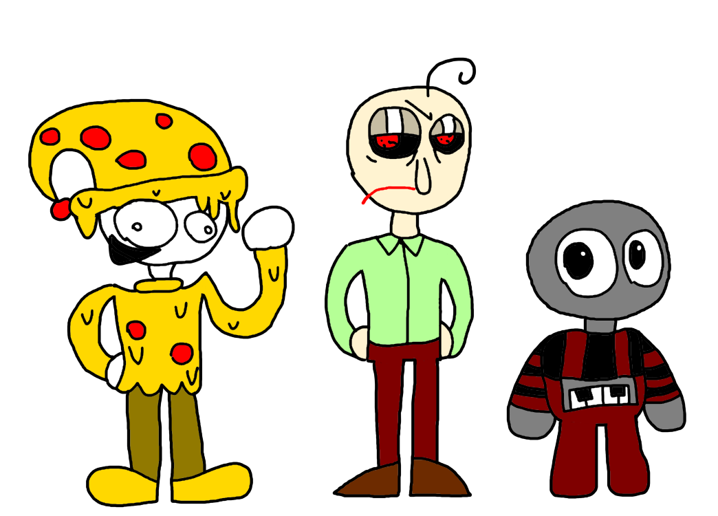 stylized baldi mod character designs :3 by PipiPeanut on DeviantArt