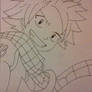 natsu line art