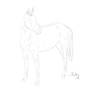 Horse lineart 2