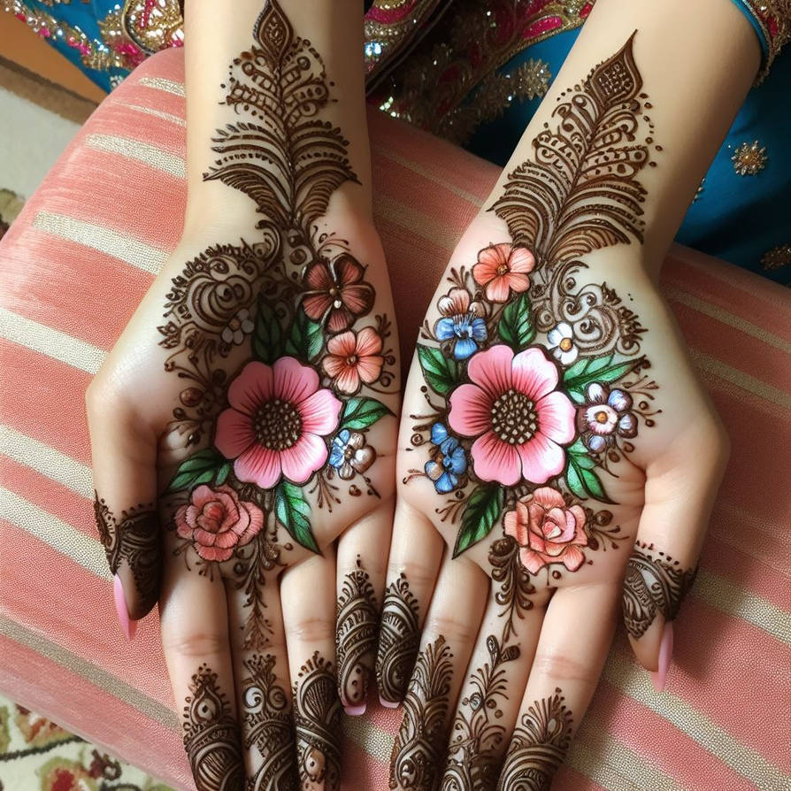 Mehndi Design Photo Front