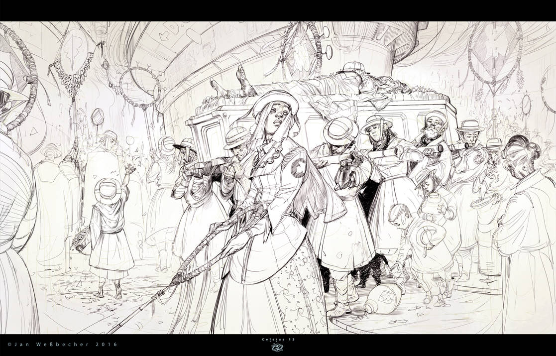 Celsius 13 - Funeral in Low-East-Halcyon by Jan-Wes
