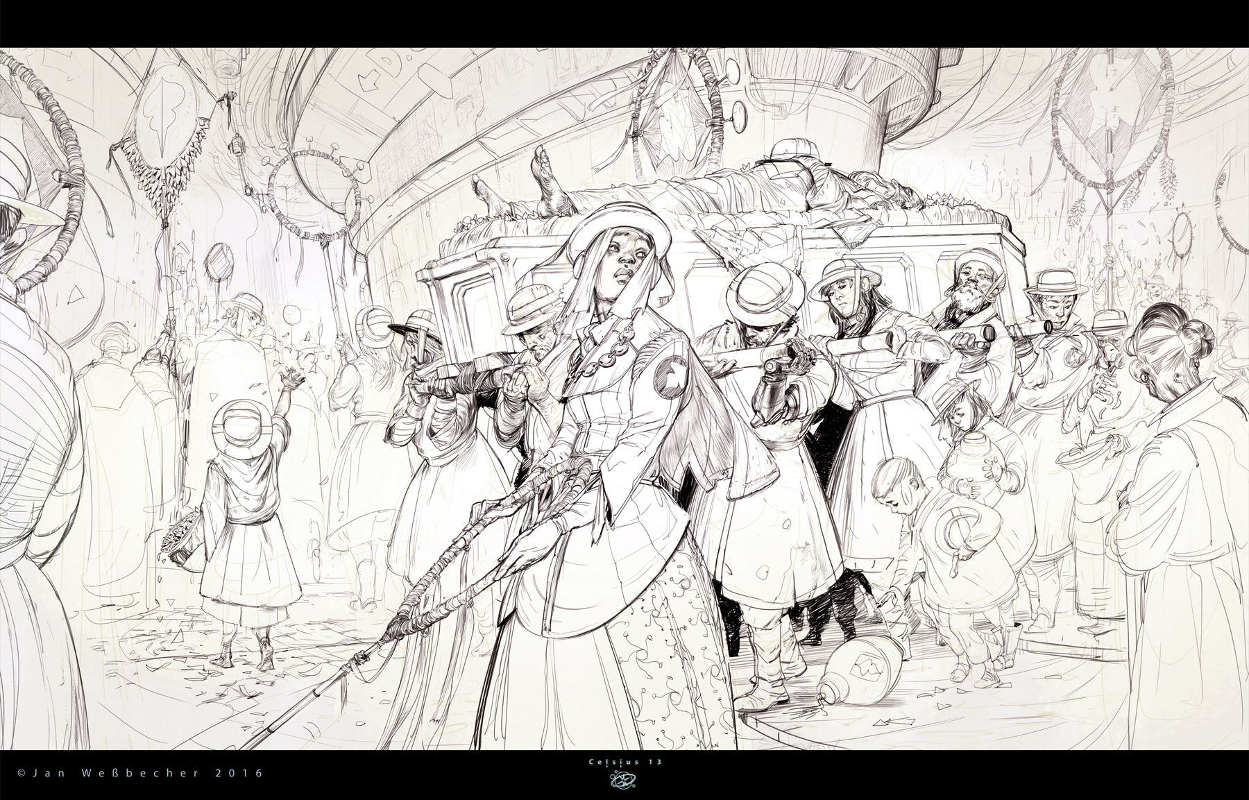 Celsius 13 - Funeral in Low-East-Halcyon by Jan-Wes