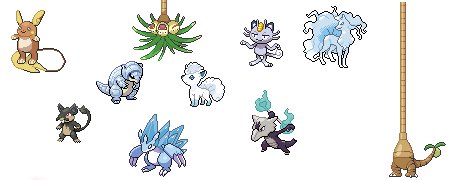 All Alola Forms in Pokemon Sun and Moon! 