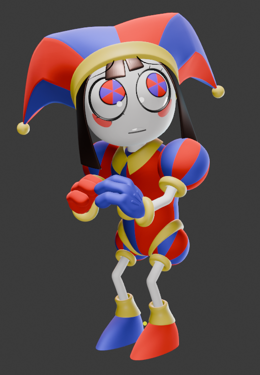 Gladiatus' Accurate Pomni Blender Model by HandsomeKingDedede on DeviantArt