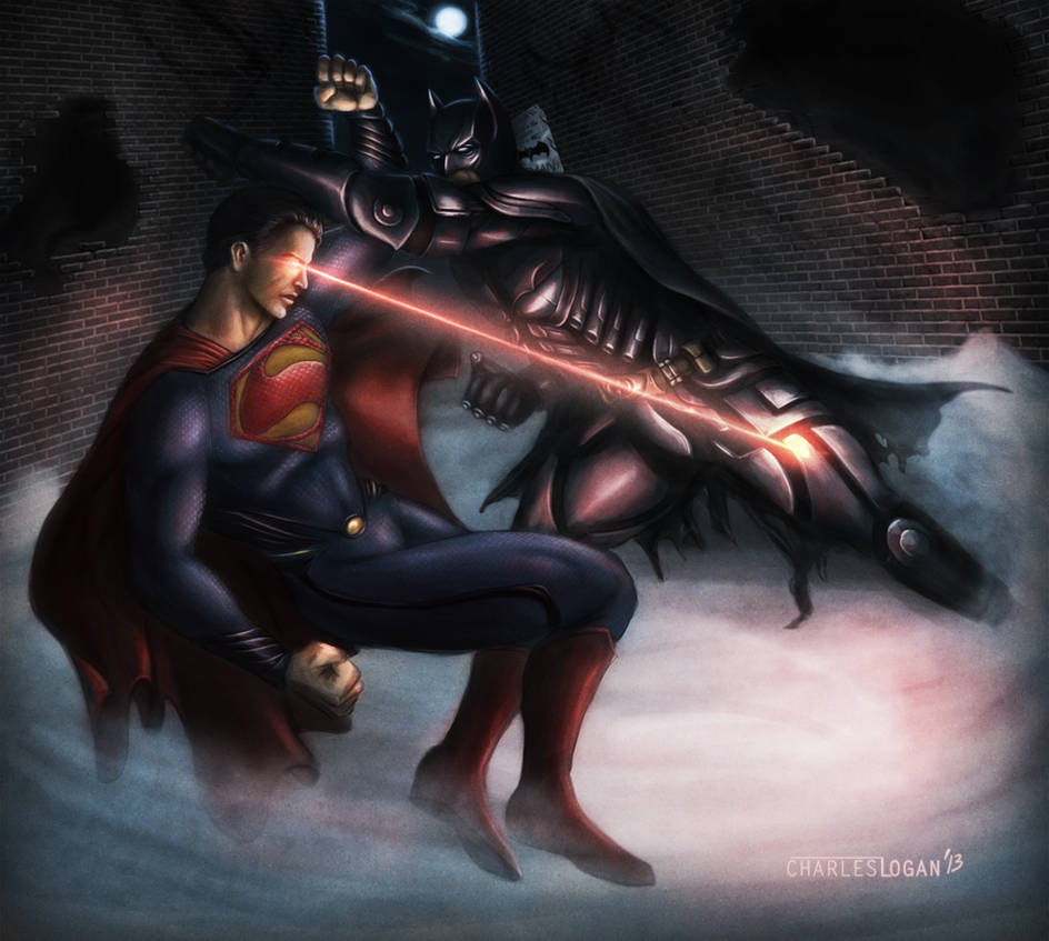 Batman VS Superman by CharlesLogan on DeviantArt