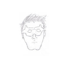 Look, I drew a superhero face.