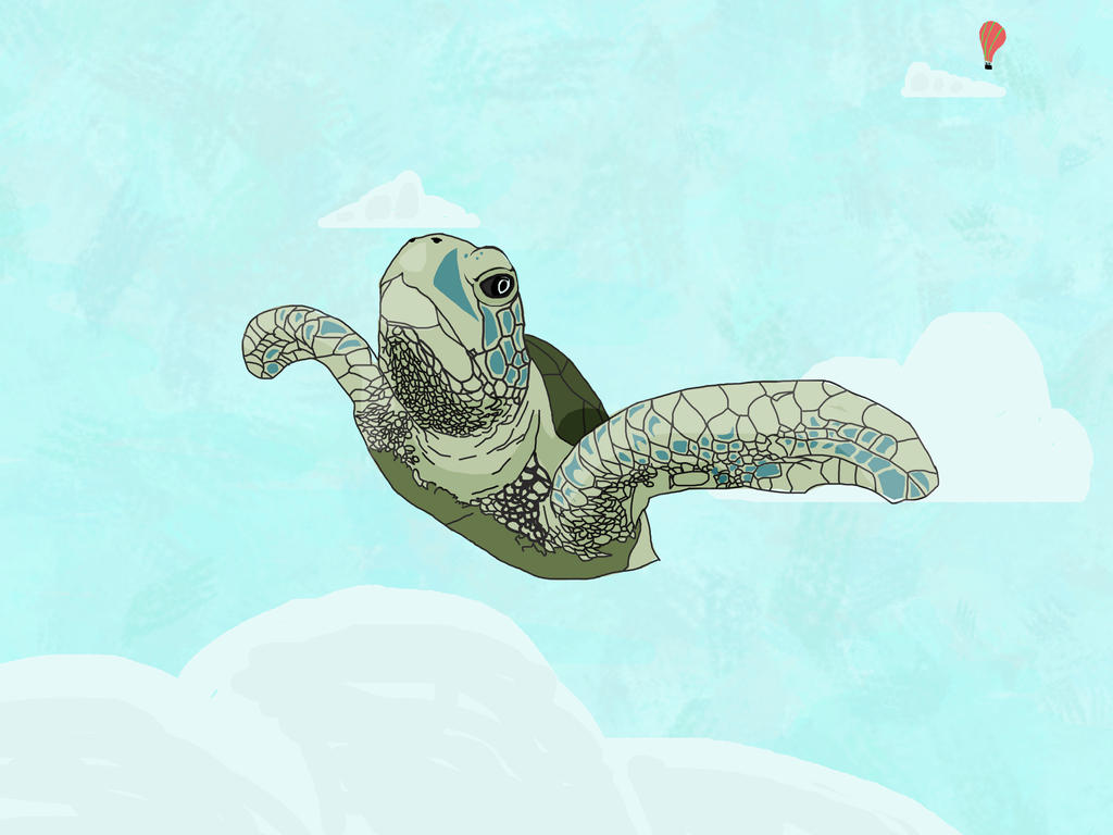 Flying Blue Turtle Flying Turtle by ilucasrds on DeviantArt