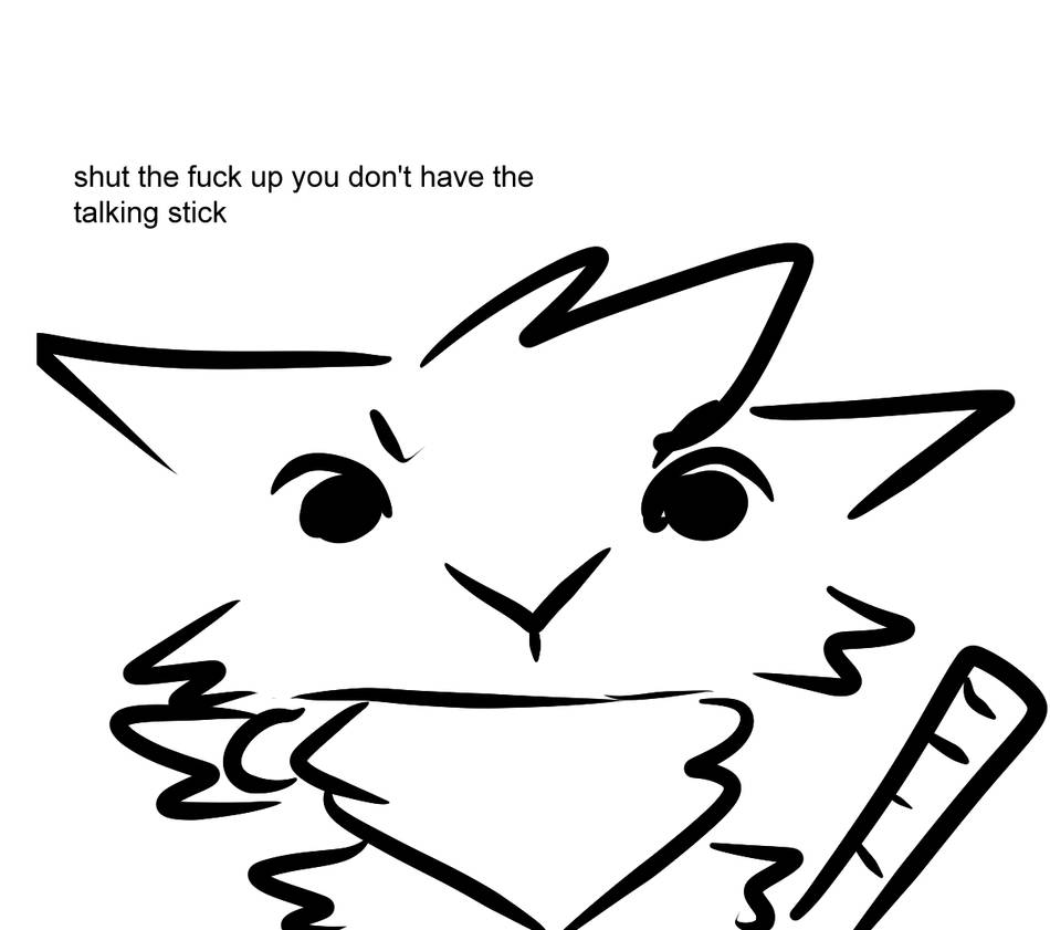 Some traced cat meme shitpost