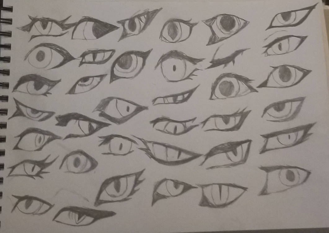 Unique Eyes Rference A lot of eyes reference for characters by wolpyyartz on DeviantArt
