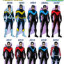 DIck Grayson as Nighwting - Costume History