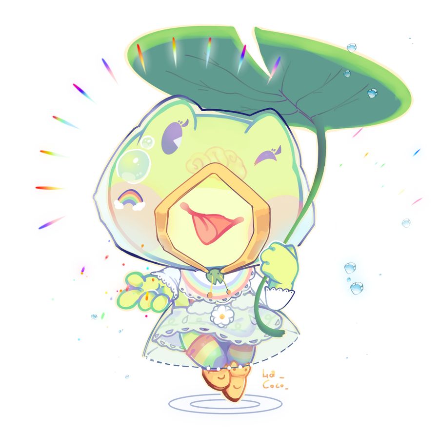 HTF OC | Raindrop the Frog Alt ver by La-Cocotua on DeviantArt