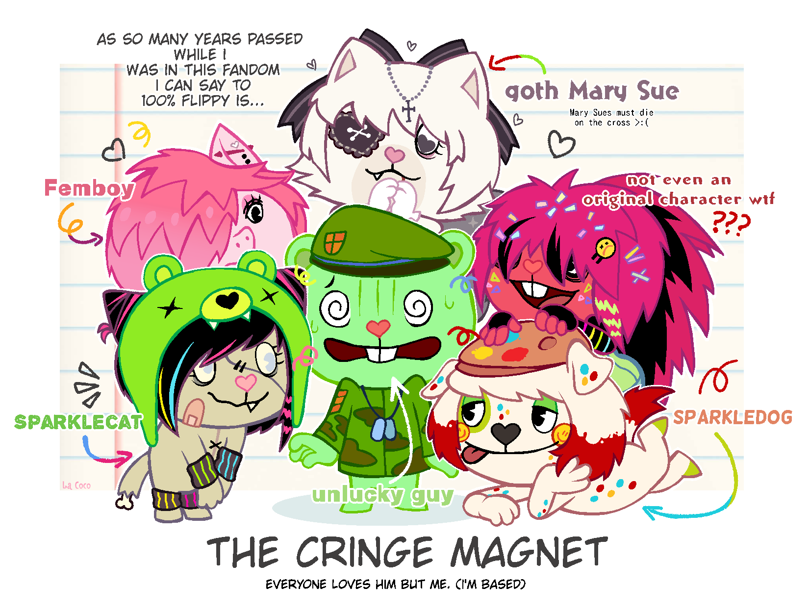 HTF OC | Fanart || The Cringe Magnet by La-Cocotua on DeviantArt