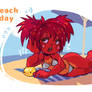 HTF Fanart | Flaky on the beach