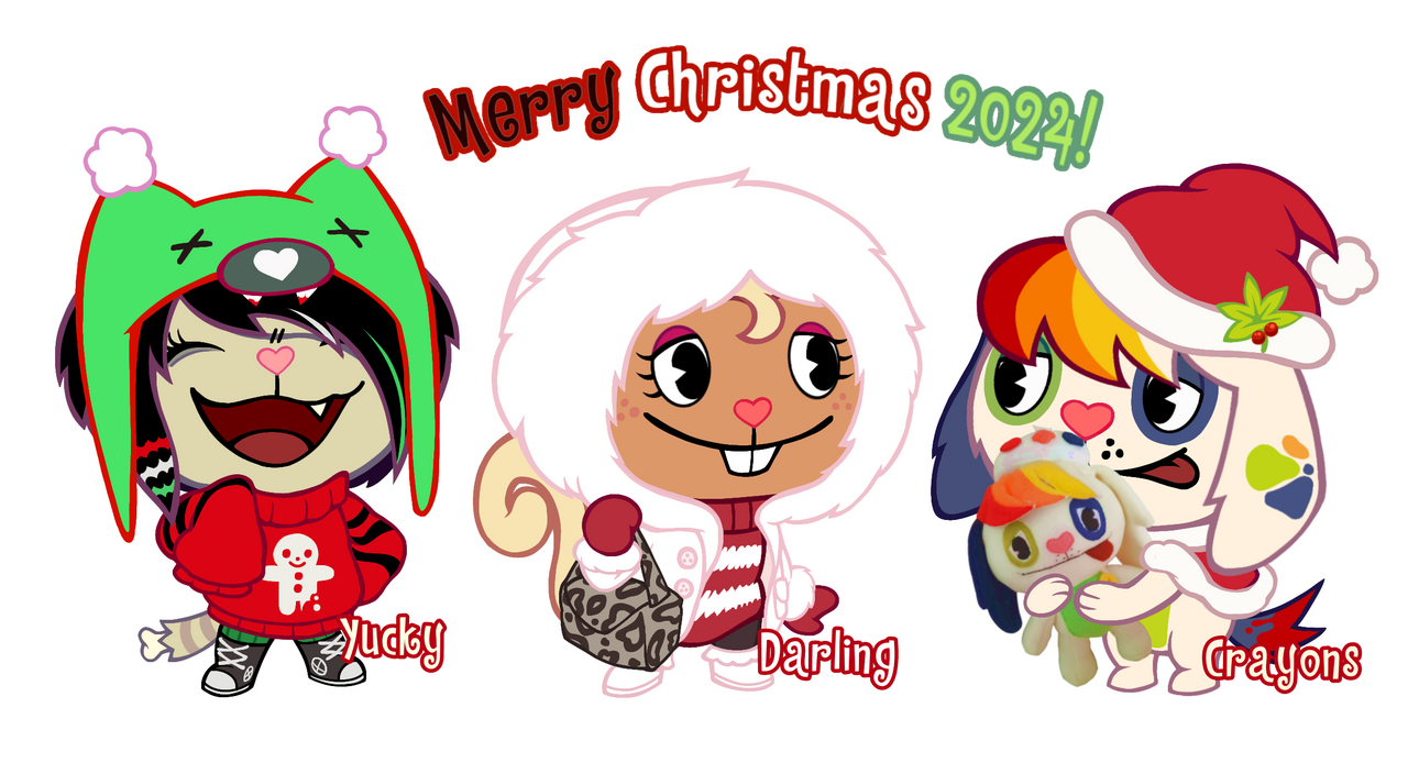 Happy Tree Friends / HTF OCs Merry Christmas 2024! by La-Cocotua on ...