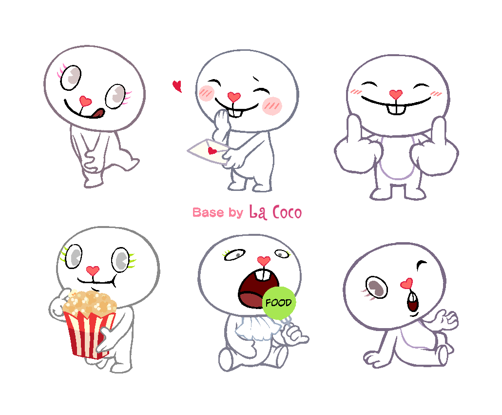 Happy Tree Friends HTF Bases by La-Cocotua on DeviantArt