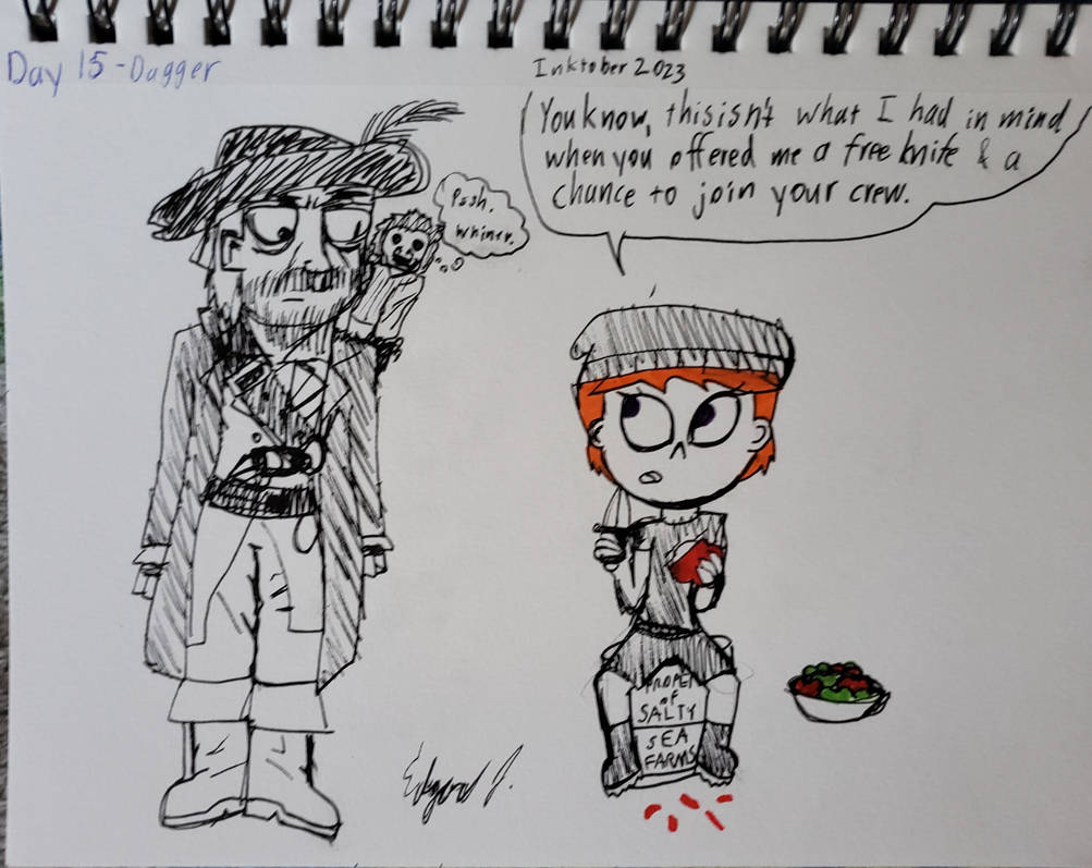 Day 15 - Dagger (Inktober 2023) by AssassinJ2 on DeviantArt