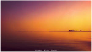 SUNSET OVER HAWAR ISLANDS