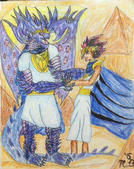 Malassa and Atem (Colored)