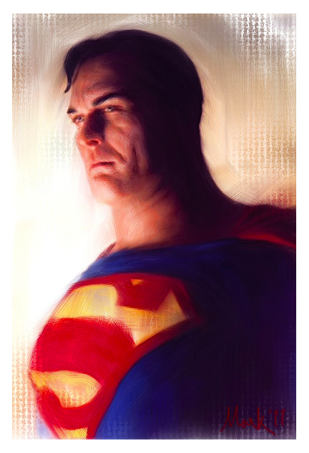 Superman Oil Painting