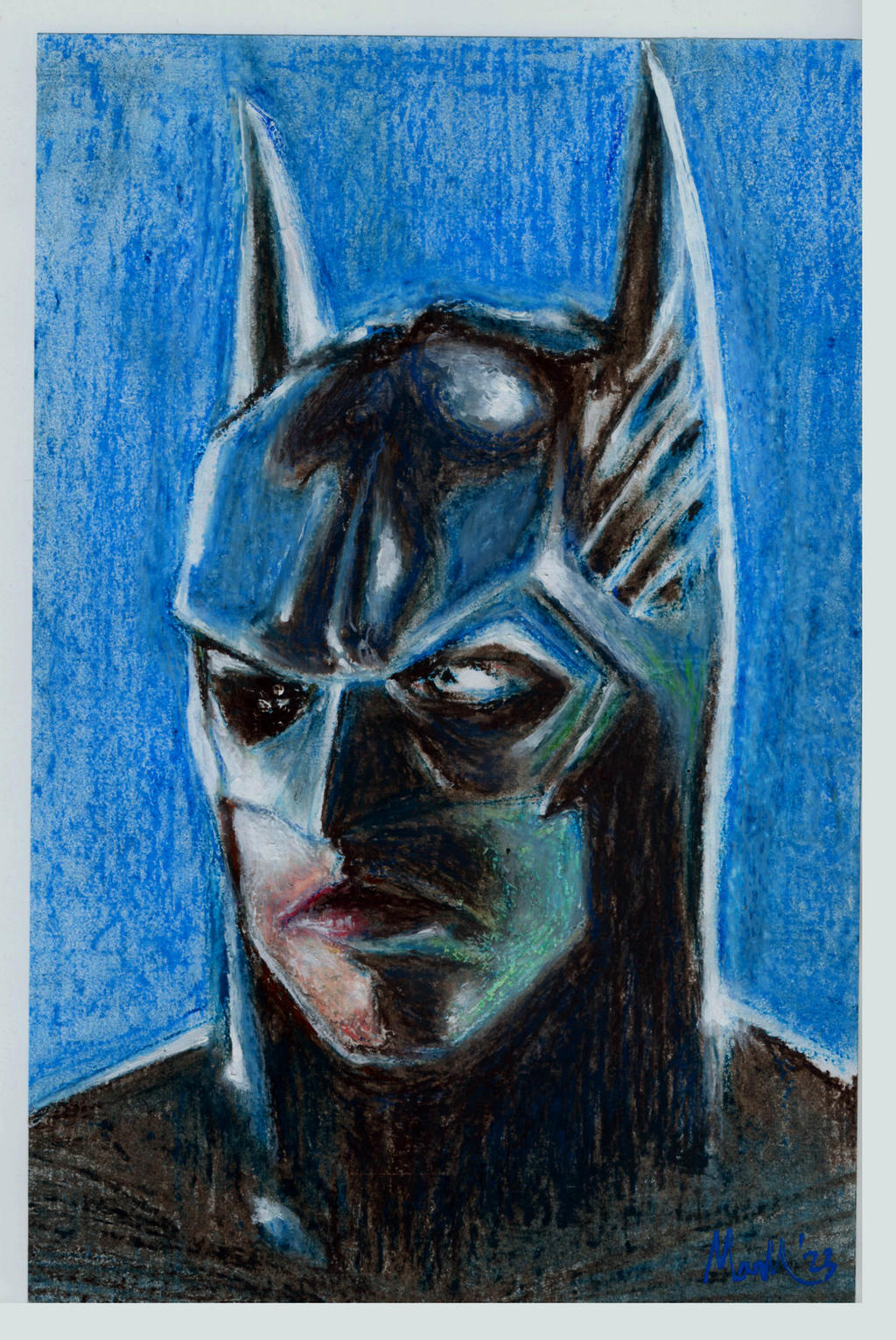 Batman Oil Pastel by markhossain on DeviantArt