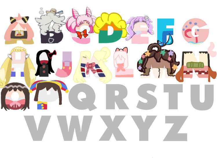 My Favorite Character Alphabet Art Part 16 by jcasta1723 on DeviantArt