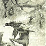 Study for Taming the Tikbalang (graphite)