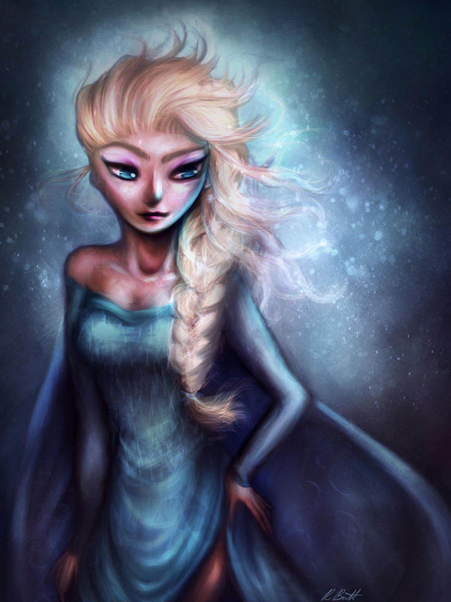 Elsa drawn on iPad