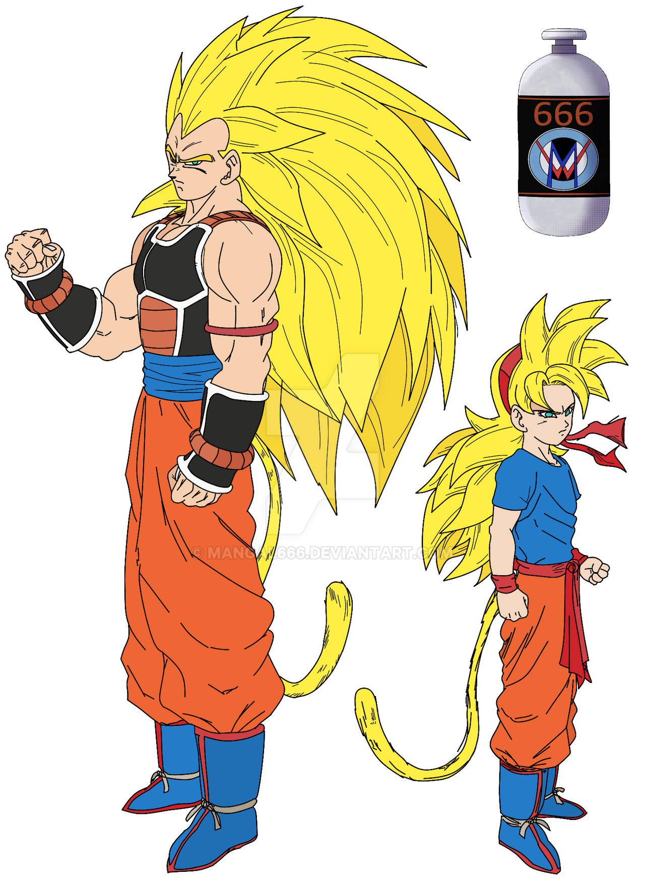 Colo - Raditz Ssj And Ranch Ssj by Mangal666 on DeviantArt