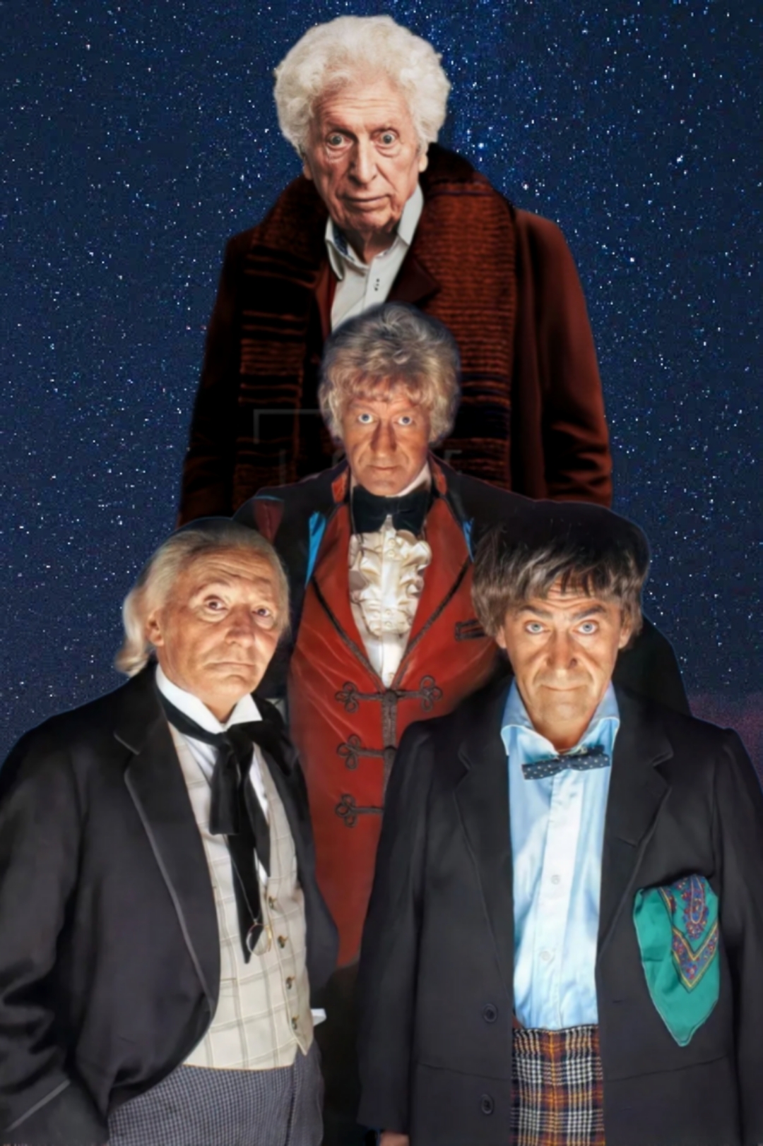 Doctor Who: The Four Doctors Poster. by Timelordsamuel on DeviantArt