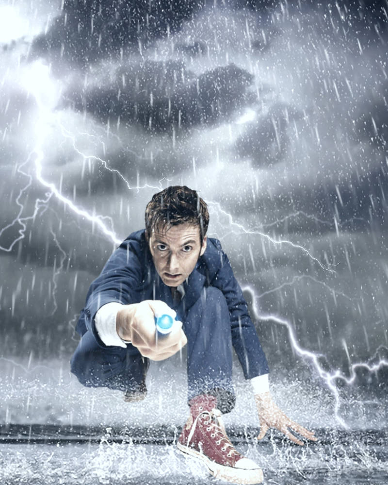 Dactor Raim Doctor Who: The Tenth Doctor in the Rain Poster. by Timelordsamuel on ...